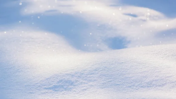 Fundo Natal Com Neve Colinas Brancas Nevadas Inverno Sombras Neve — Fotografia de Stock