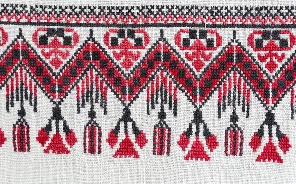Nationaal Ornament Oekraïens Borduurwerk Ornamentatie Van Oude Oekraïense Handdoeken Tafelkleden — Stockfoto