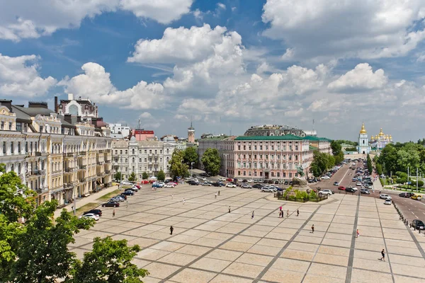 One Oldest Square Kyiv Ukraine Sofia Square — Stock Photo, Image