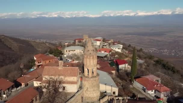Signagi Una Ciudad Georgia Región Más Oriental Kakheti Sighnaghi Conocida — Vídeos de Stock