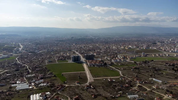Luchtfoto Corum Uitzicht Stad Turkije — Stockfoto