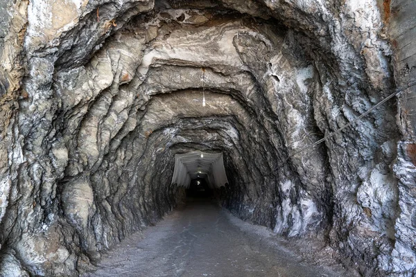 stock image Entrance of Cankiri Salt Cave.