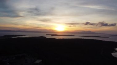 Hava Ayvalik Şeytan Masası ve Ege Denizi günbatımı 4K