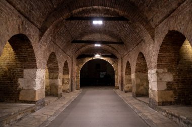 Geceleri Kalemegdan 'daki Belgrad Kalesi.
