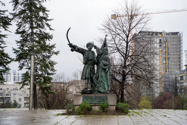 Monument Van Milos Obrenovic Belgrado Het Monument Gestationeerd Gavrilo Princip — Stockfoto