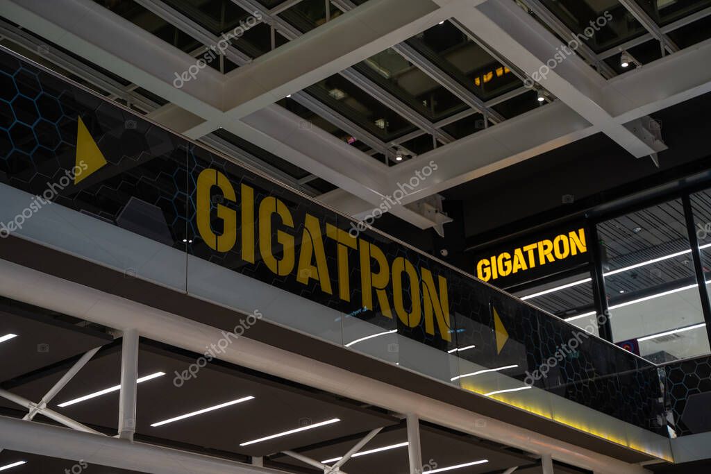 Gigatron tech market in Rajiceva Shopping Center. Belgrade, Serbia - March 31, 2023.