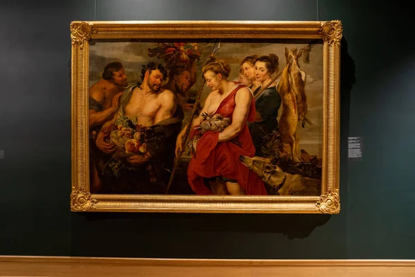 Diana Powrót Polowania Przez Petera Paula Rubensa Fransa Snydersa Muzeum — Zdjęcie stockowe