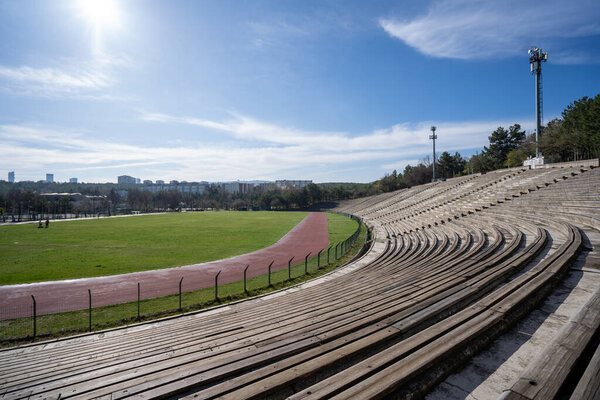 Devrim Stadium is the stadium in Middle East Technical. Ankara, Turkey - April 8, 2023.