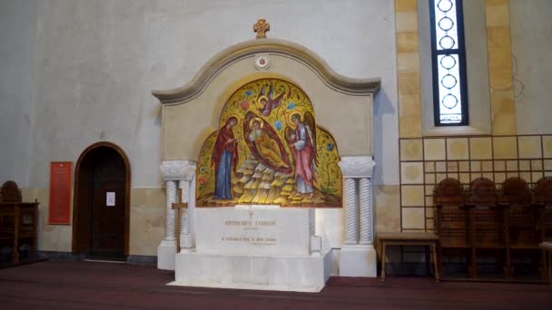 Wnętrze Kościoła Marka Kościół Zdobią Unikalne Mozaiki Wykonane Weneckiego Szkła — Wideo stockowe