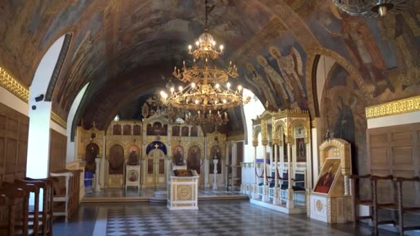 Εκκλησία Ruica Εκκλησία Little Rose Είναι Σερβική Ορθόδοξη Εκκλησία Που — Αρχείο Βίντεο