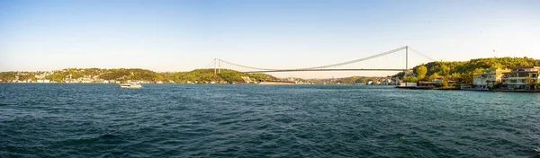 Вид Босфор Босфорский Мост Стороны Средиземного Моря Стамбул Турция Мая — стоковое фото