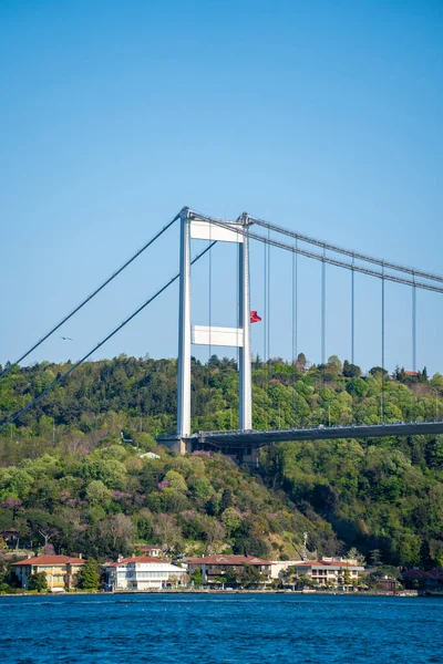 Άποψη Της Γέφυρας Βοσπόρου Στην Κωνσταντινούπολη Κωνσταντινούπολη Τουρκία Μαΐου 2023 — Φωτογραφία Αρχείου