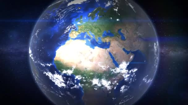 Ankara Turquie Carte Terre Zoom Vers Ville Depuis Espace — Video