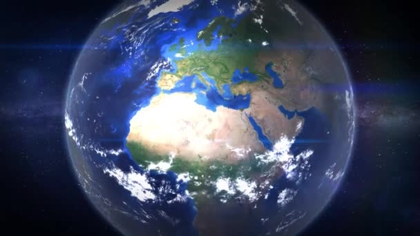 Bursa Turki Peta Bumi Perbesar Kota Dari Ruang Angkasa — Stok Video