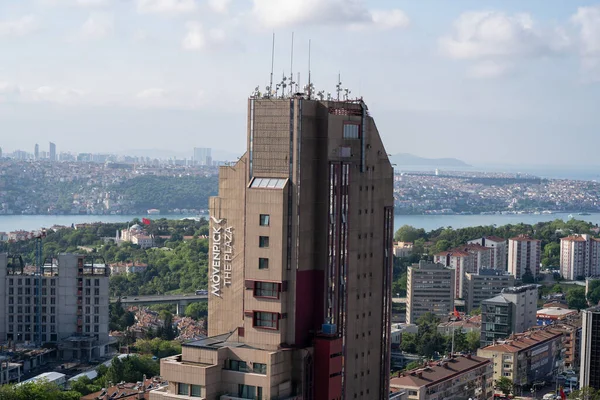 Vue Aérienne Hôtel Movenpick Dans Quartier Besiktas Istanbul Turquie Mai — Photo