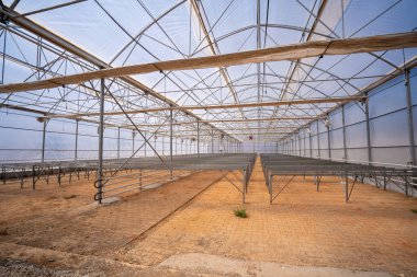 Boş sera alanının içi..