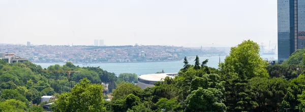 Vue Panoramique Sur Bosphore Istanbul Depuis Quartier Nisantasi Istanbul Turquie — Photo