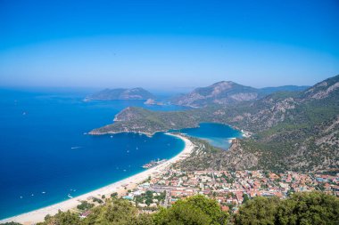 Oludeniz manzarası. Fethiye, Türkiye.