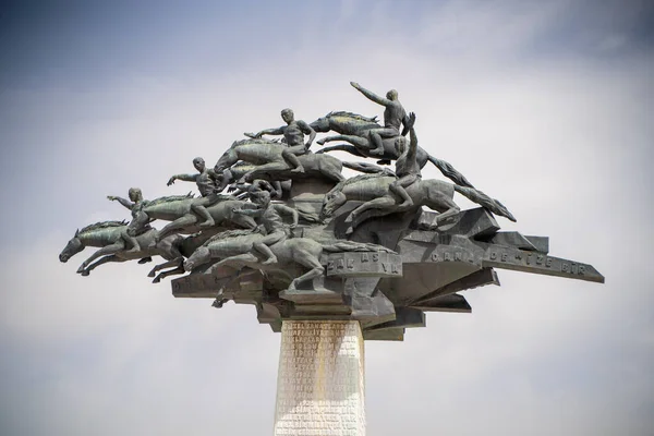 Stock image Republic Monument in Gundogdu Square. Izmir, Turkey - July 1, 2023.