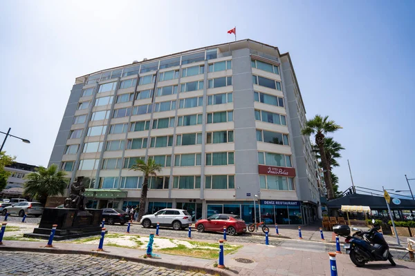 Izmir Palas Edificio Del Hotel Distrito Kordon Izmir Turquía Julio — Foto de Stock