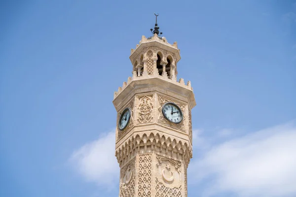 Izmir Clock Tower Historic Clock Tower Located Konak Square Izmir — Stock Photo, Image