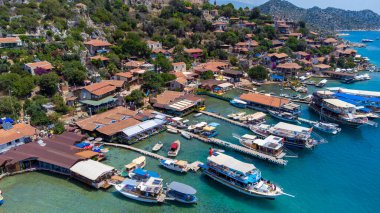 Simena (Kalekoy) limanının havadan görüntüsü.