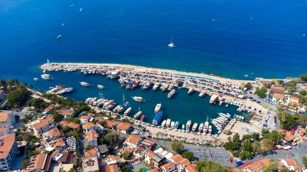 Luftaufnahme Des Hafens Bezirk Kas Antalya — Stockfoto
