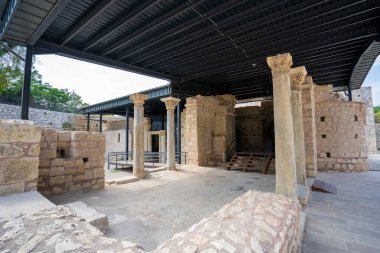 Aziz Niklas Kilisesi Dış İşleri, Demre Myra. Antalya, Türkiye - 10 Temmuz 2023.