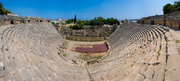 Панорамний Вид Стародавній Театр Стародавньому Мірі Міра Був Лікійцем Потім — стокове фото