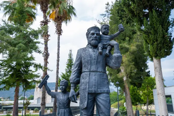 Pomnik Świętego Mikołaja Kościele Mikołaja Demre Myra Antalya Turcja Lipca — Zdjęcie stockowe