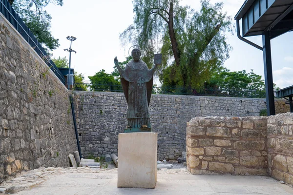 Statue Saint Nicolas Dans Église Saint Nicolas Demre Myra Antalya — Photo