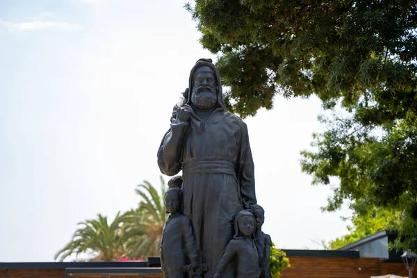 stock image Statue of Saint Nicholas in St. Nicholas Church, Demre Myra. Antalya, Turkey - July 10, 2023.