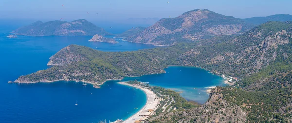Oludeniz Blaue Lagune Blick Vom Lykischen Weg Aus Mugla Türkei — Stockfoto