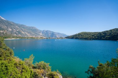 Fethiye ilçesine bağlı Oludeniz (Blue Lagoon) Kumburnu plajı.