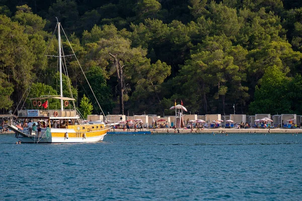 Strand Samanlik Mittelmeer Der Bucht Von Fethiye Mugla Türkei Juli — Stockfoto