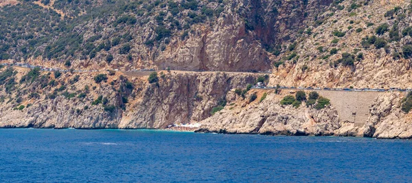 Blick Vom Meer Auf Den Strand Von Kaputas Antalya Türkei — Stockfoto
