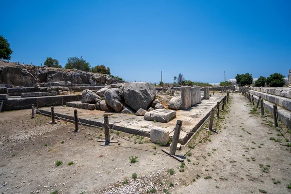 レトゥーン古代都市のアポロン神殿の遺跡 レトゥンはクサントスとリュキア同盟の宗教的中心地であった トルコのムグラ 2023年7月10日 — ストック写真
