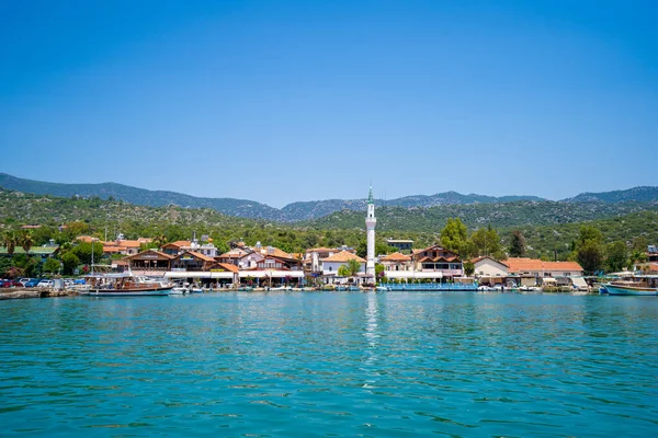 Vue Des Navires Dans Port Village Kekova Ucagiz Antalya Turquie — Photo