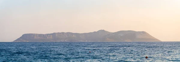 Kas Bölgesinden Kastellorizo Adası Nın Panoramik Manzarası Castellorizo Resmi Olarak — Stok fotoğraf