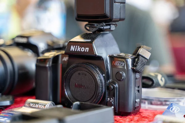 Nikon N8008S Старовинна Камера Блошиному Ринку Анкара Туреччина Серпня 2023 — стокове фото