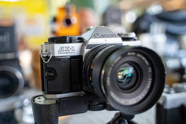 Canon Програма Старовинна Камера Блошиному Ринку Анкара Туреччина Серпня 2023 — стокове фото
