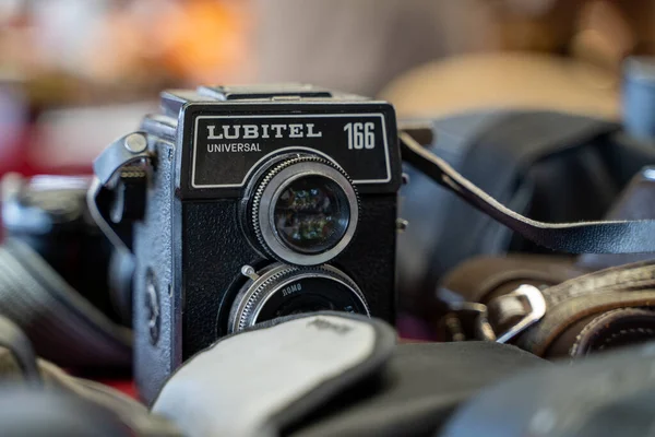 Lubitel Universal 166 Старовинна Камера Блошиному Ринку Анкара Туреччина Серпня — стокове фото