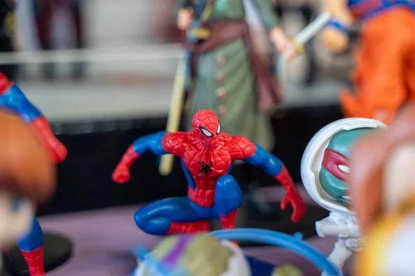 Spiderman Φιγούρα Δράσης Στην Υπαίθρια Αγορά Άγκυρα Τουρκία Αυγούστου 2023 — Φωτογραφία Αρχείου