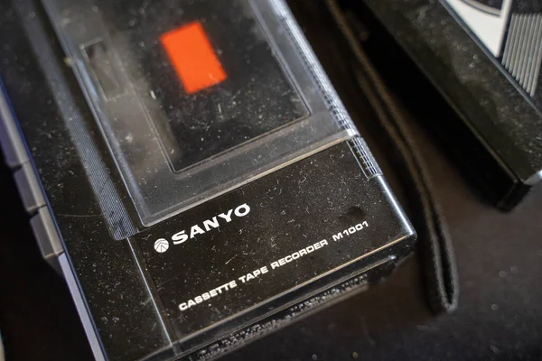 Grabadora Cinta Sanyo Cassette M1001 Mercadillo Ankara Turquía Agosto 2023 — Foto de Stock
