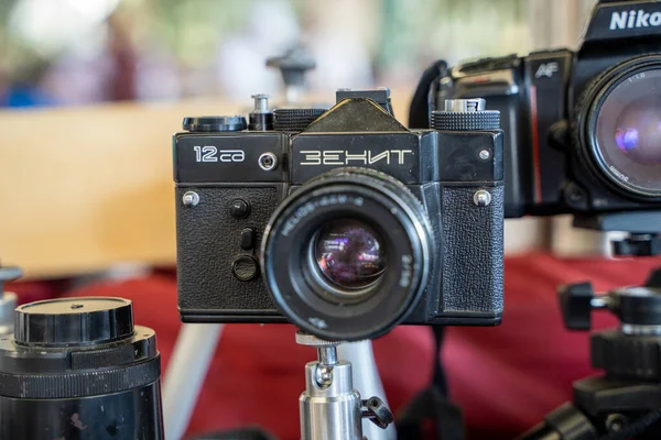 Zenit 12Ea Старовинна Камера Блошиному Ринку Анкара Туреччина Серпня 2023 — стокове фото