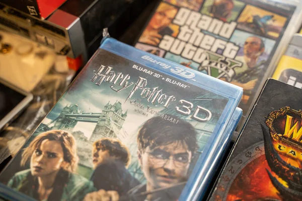 Harry Potter Las Reliquias Muerte Parte Bluray Dvd Mercado Pulgas — Foto de Stock
