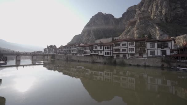 Amasya City Yesilirmak River View Amasya Turquía Agosto 2023 — Vídeos de Stock