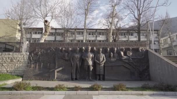 Posąg Mustafa Kemala Ataturka Centrum Amasji Turcja Sierpnia 2023 — Wideo stockowe