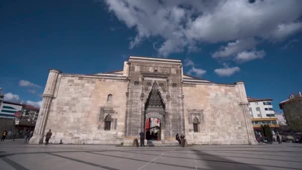 Buruciye Madrasah Alun Alun Pusat Kota Sivas — Stok Video