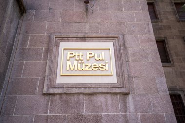 Pul Muzesi, Ankara 'da bir müzedir. Ankara, Türkiye - 16 Ağustos 2023.